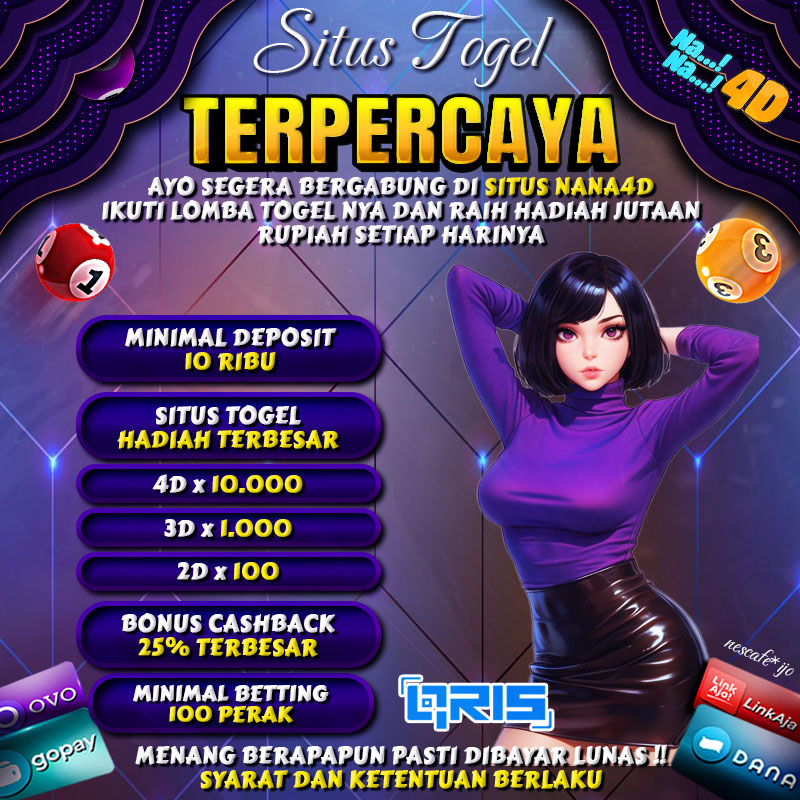 NANA4D Daftar Situs Bandar Togel Terpercaya Deposit 10 Ribu. Jika kalian sedang mencari situs togel hadiah terbesar dan terpercaya