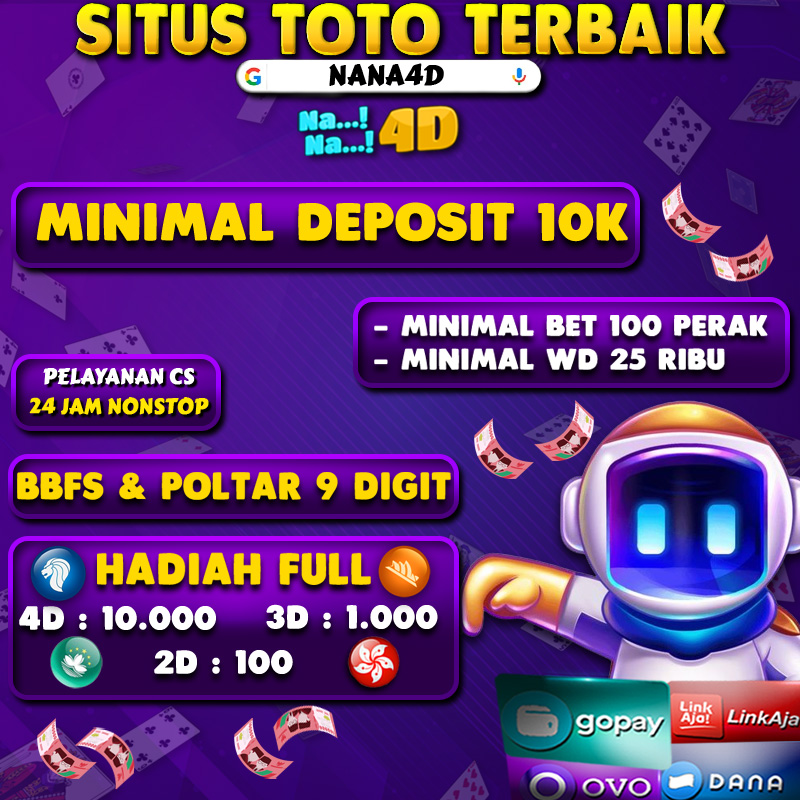 NANA4D bandar togel 4D paling terpercaya yang mempunyai pasaran terlengkap, Terkhusus bagi kalian yang suka mencari pengalaman dan benefit yang tinggi