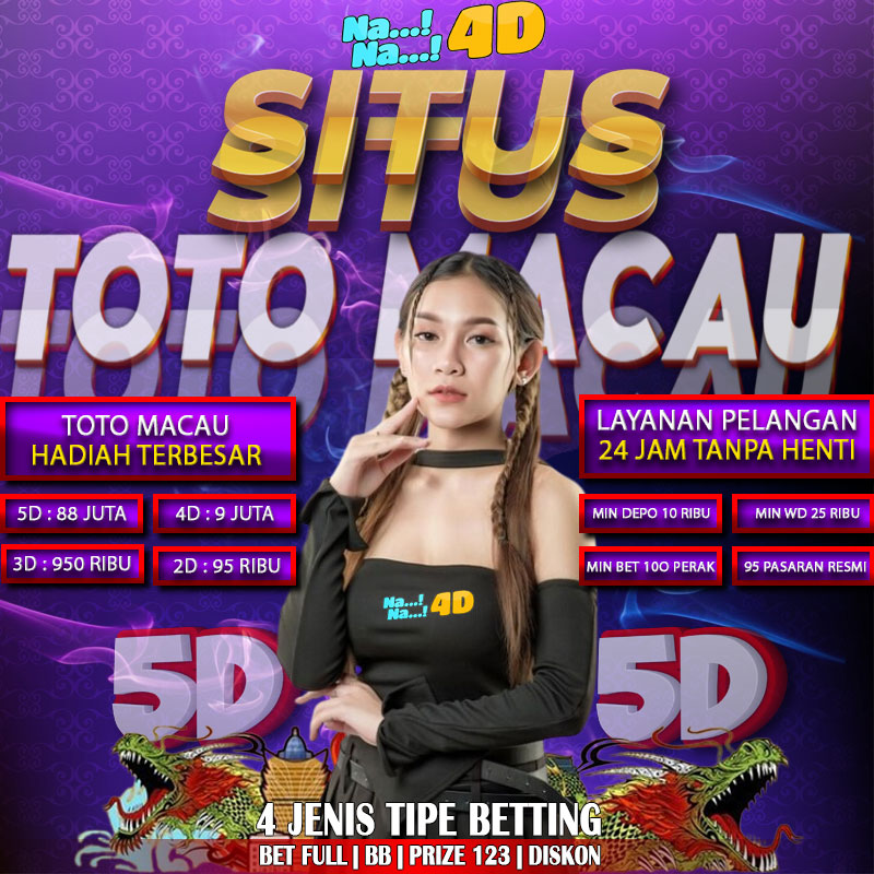 Situs Toto Macau 5D NANA4D  Adalah salah satu Situs toto macau 5D yang paling diminati di kalangan penggemar toto