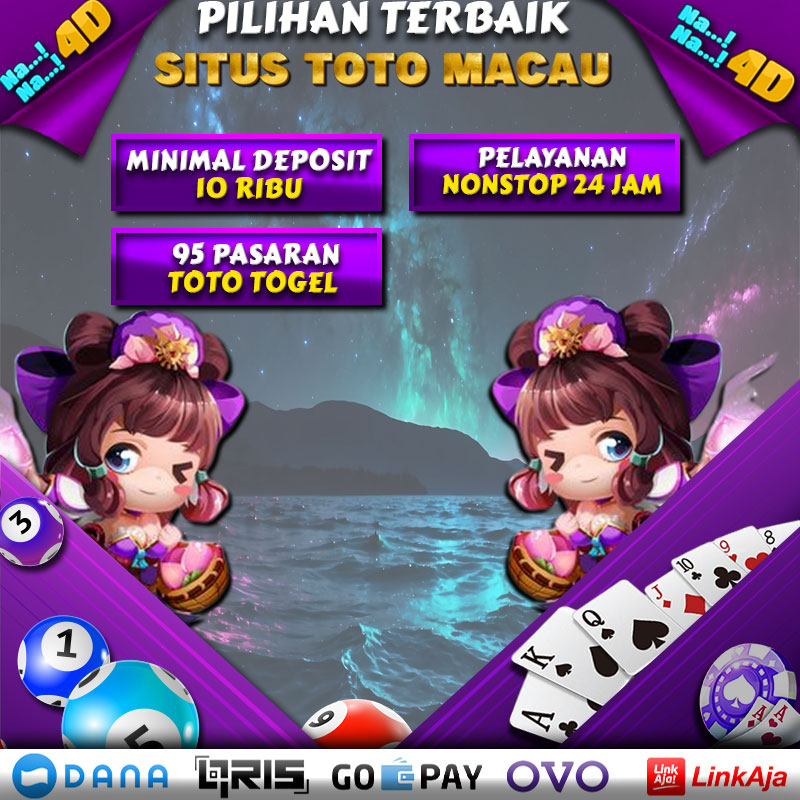 NANA4D merupakan salah satu bandar situs toto macau yang resmi dan terpercaya sekaligus penyedia permainan togel online