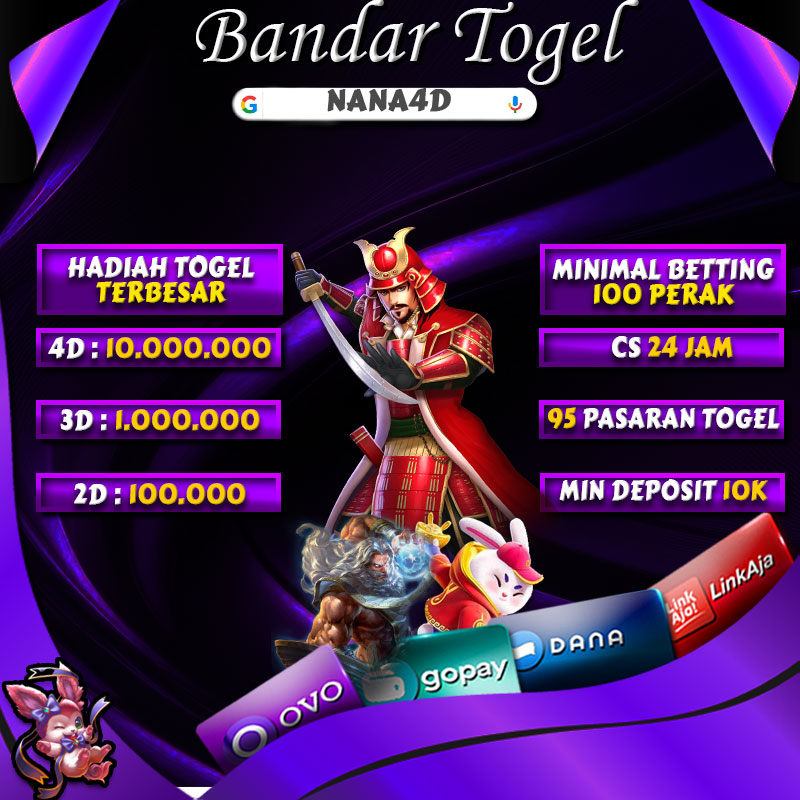 NANA4D merupakan bandar togel dengan minimal bet 100 perak yang menawarkan hadiah 4D 10 juta