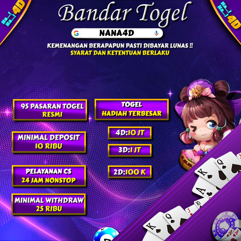 NANA4D Merupakan Bandar Togel Online 4D dengan minimal bet 100 perak dan sudah sangat dikenal dengan total hadiahnya yang sangat besar.