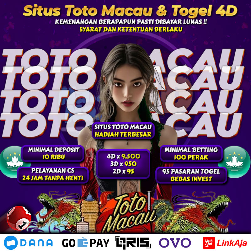 NANA4D merupakan situs toto macau dengan hadiah terbesar sekaligus penyedia permainan Toto 4D dengan pasaran terlengkap