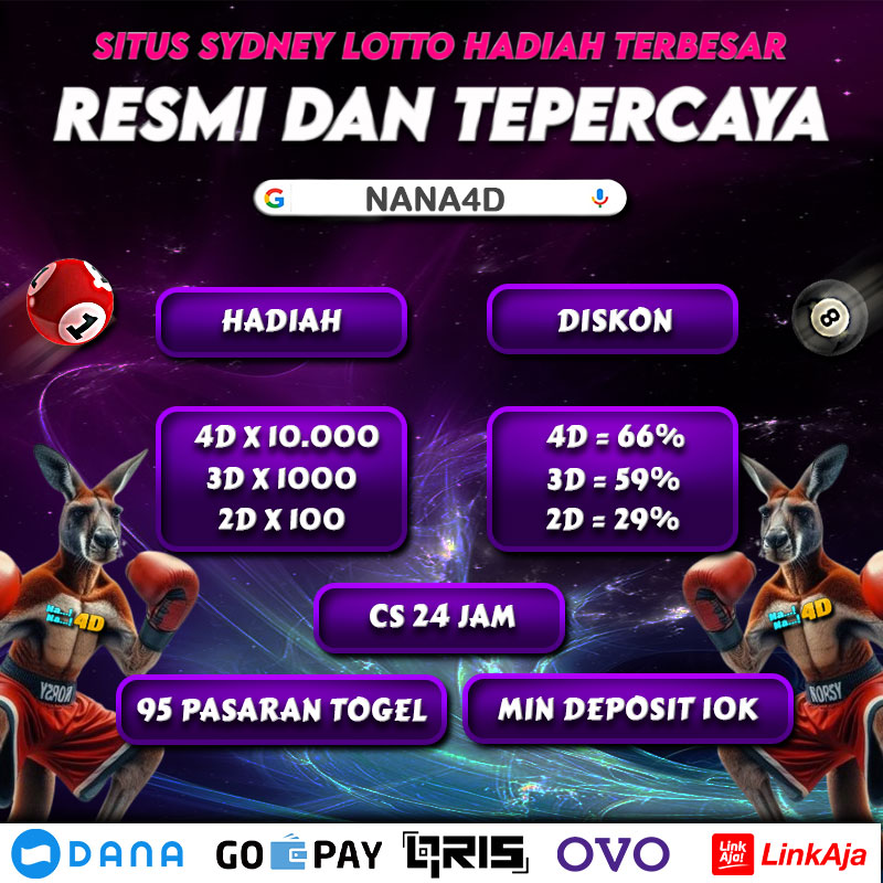 NANA4D merupakan Situs Togel sydney Lotto Tepercaya yang dikenal dengan hadiah terbesar yang dimilikinya